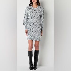NEW Melonie T Long Sleeve Sweater Dress